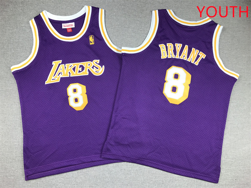 Youth Los Angeles Lakers #8 Bryant Purple 2025 NBA Jersey style 2->youth nba jersey->Youth Jersey